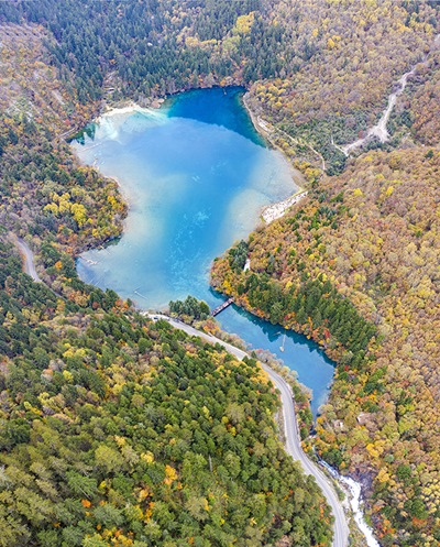 Galeria：paisagem outonal de Jiuzhaigou 