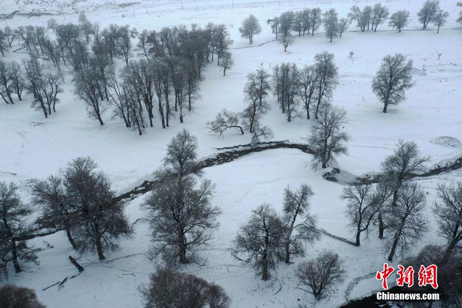 Galeria: paisagem invernal no Rio Eltuokosail em Xinjiang