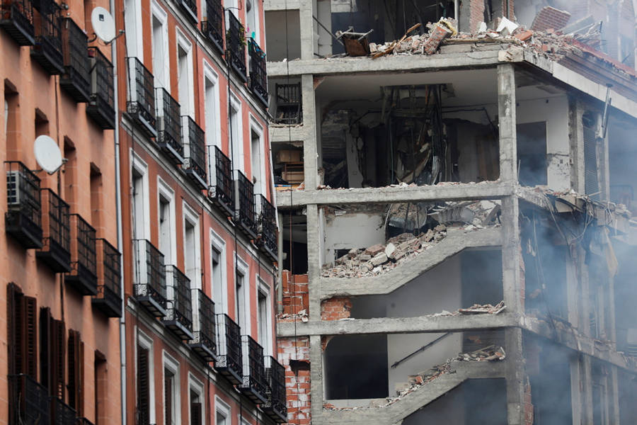 Espanha: prédio residencial explode em Madrid