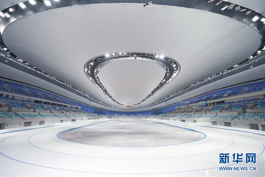 Sucesso de fabricação de gelo do Oval Nacional de Patinação de Velocidade