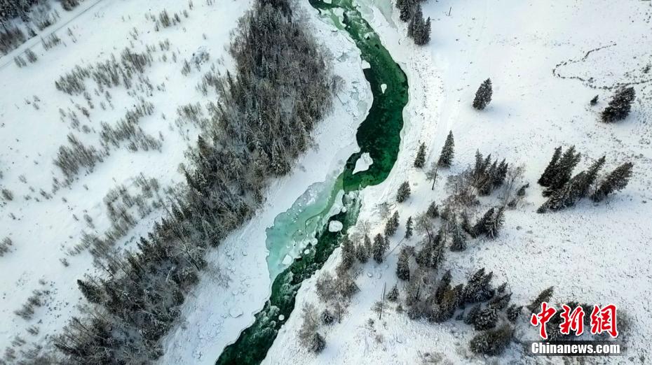 Galeria：paisagem invernal da área cênica de Kanas em Xinjiang