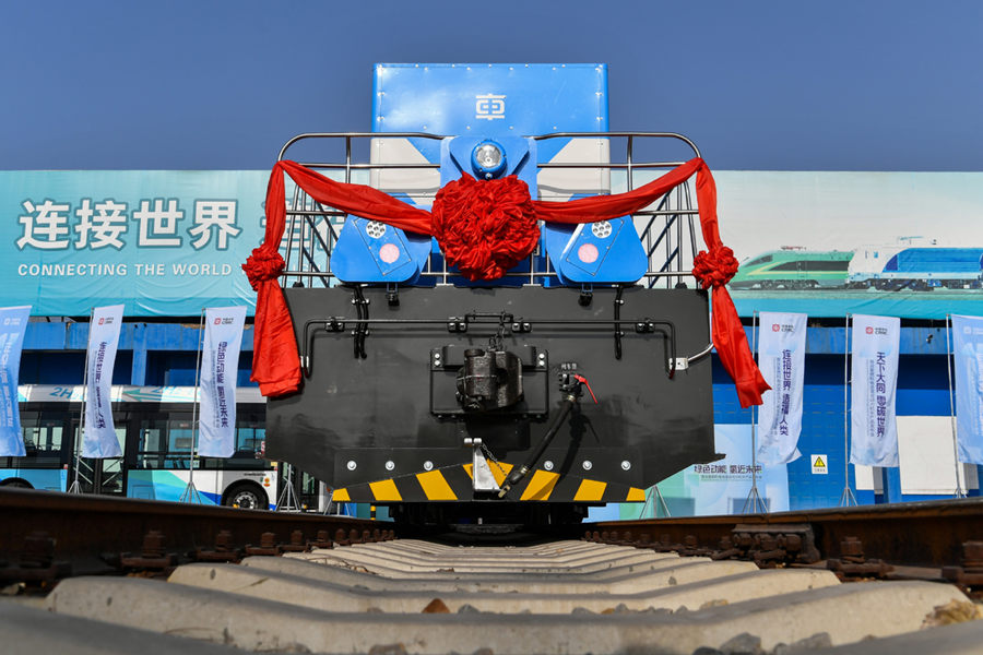 Galeria: primeira locomotiva movida a hidrogênio chinesa