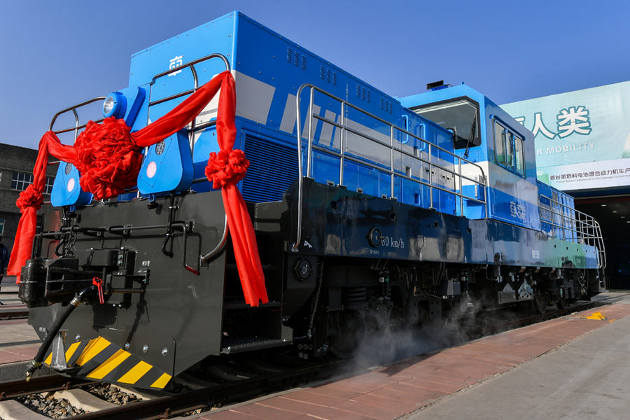 Galeria: primeira locomotiva movida a hidrogênio chinesa