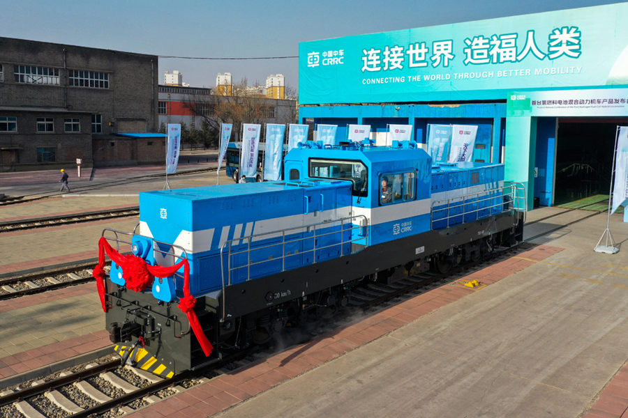 Galeria: primeira locomotiva movida a hidrogênio chinesa