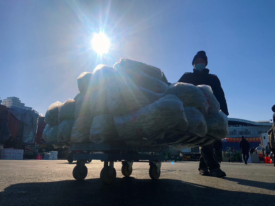 Maior mercado atacadista de Beijing recupera da epidemia de Covid-19

