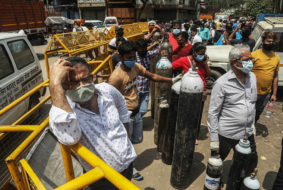 Índia registra recorde de infecções por Covid-19