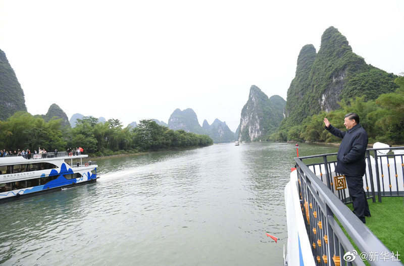 Xi Jinping faz visita de inspeção em Guangxi