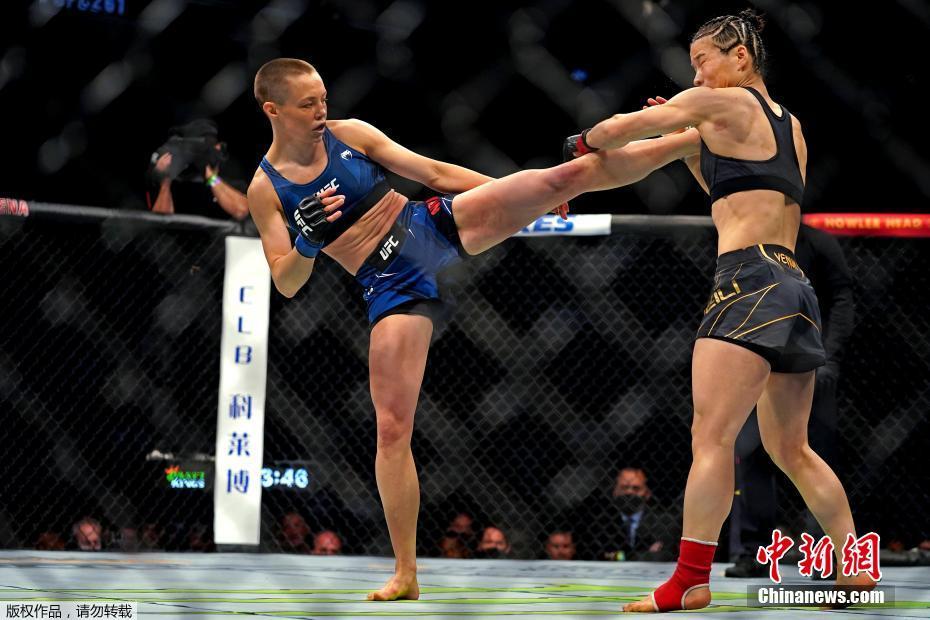 UFC 261: Zhang Weili foi nocauteada por Rose Namajunas e perdeu cinturão