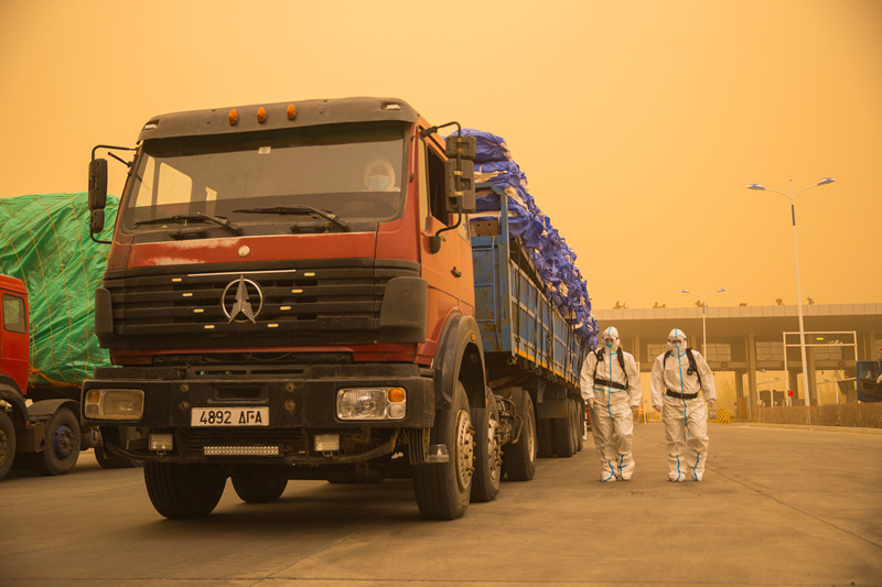 China: Tempestade de areia atinge Mongólia Interior