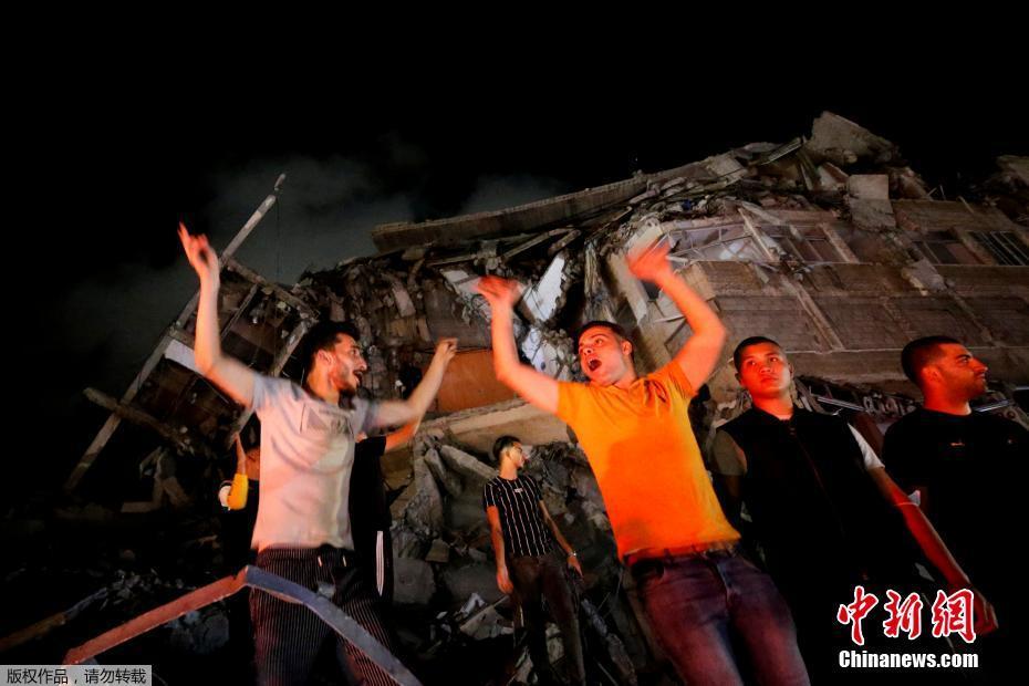 Povo de Gaza celebra cessar-fogo com Israel