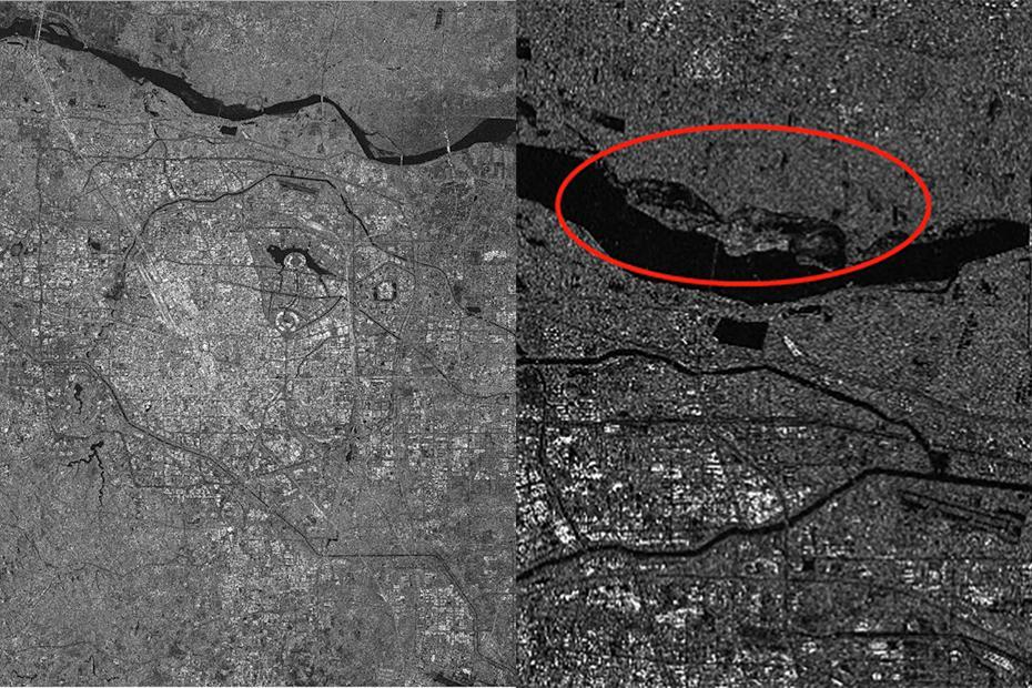 Satélites chineses registram imagens antes e depois das chuvas fortes e enchentes em Henan    