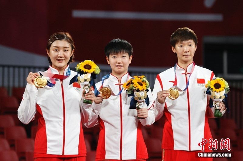 Olimpíadas: equipe chinesa conquista medalha de ouro no tênis de mesa feminino