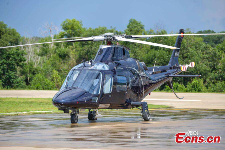 Primeiro helicóptero importado com tarifa zero chega ao FTP de Hainan
