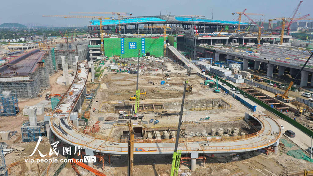 China: construção da Estação Oeste de Hangzhou está em andamento