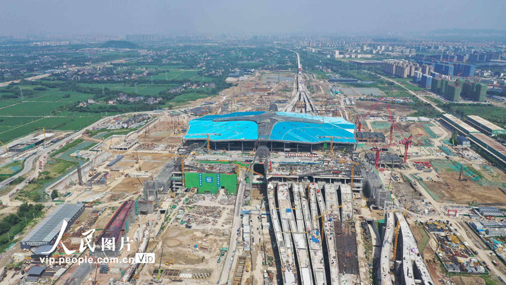 China: construção da Estação Oeste de Hangzhou está em andamento