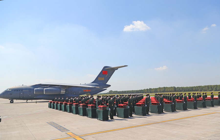 China realiza funeral de 109 soldados mártires da Guerra da Coreia