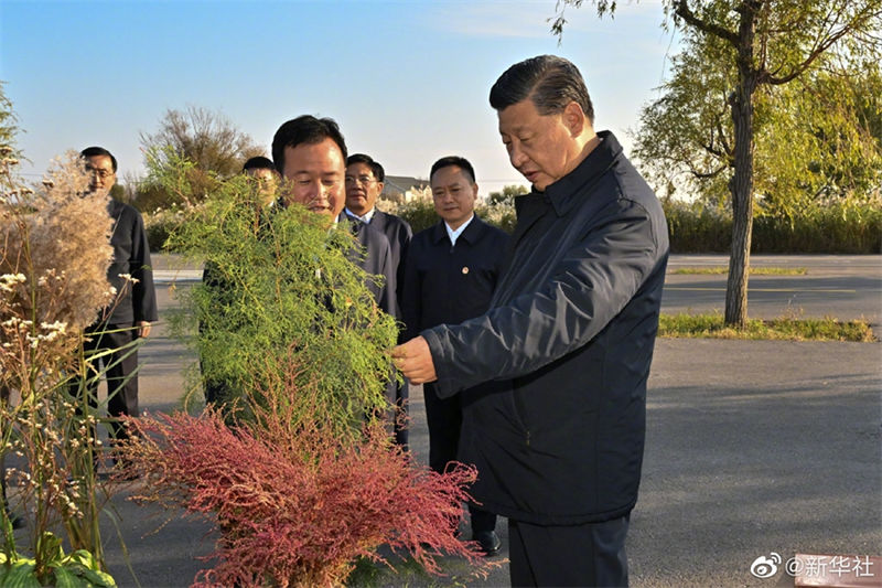 Xi inspeciona estuário do Rio Amarelo