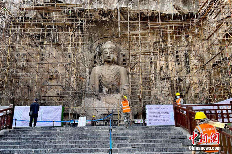 Iniciado projeto de restauro do Templo Fengxian, nas Grutas de Longmen  