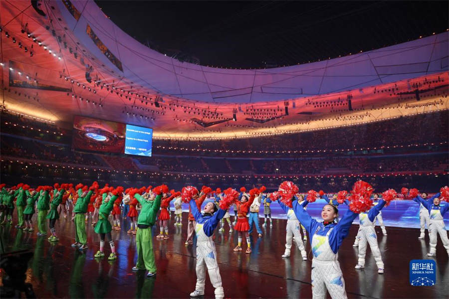 Realizado ensaio da cerimônia de abertura da Olimpíada de Beijing 2022