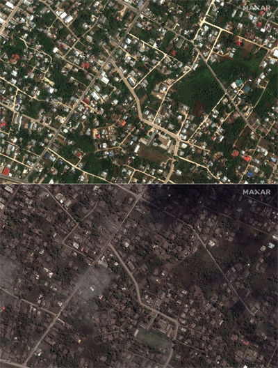 Tonga: imagens de satélite mostram destruição causada por vulcão 