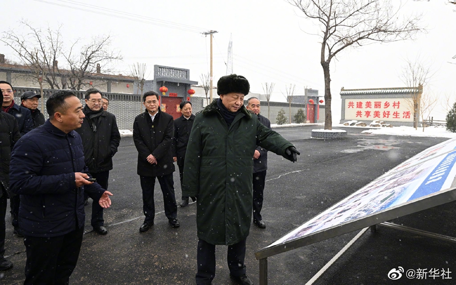 Xi Jinping visita Shanxi antes do Ano Novo Chinês