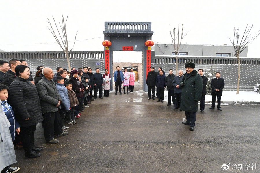 Xi Jinping visita Shanxi antes do Ano Novo Chinês