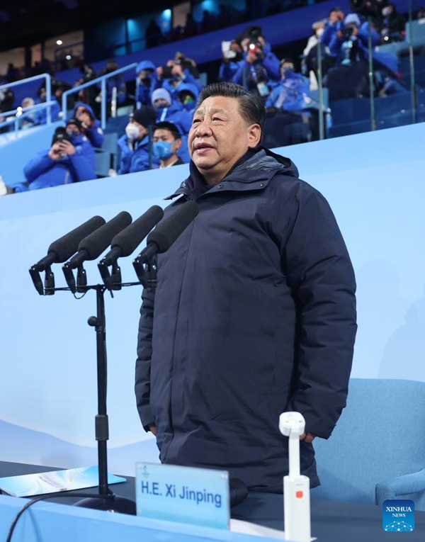 Xi Jinping declara abertura da 24ª edição dos Jogos Olímpicos de Inverno em Beijing