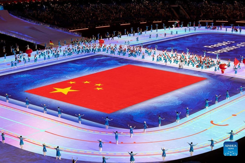 Cerimônia de abertura dos Jogos Paralímpicos de Inverno de 2022 realizada em Beijing