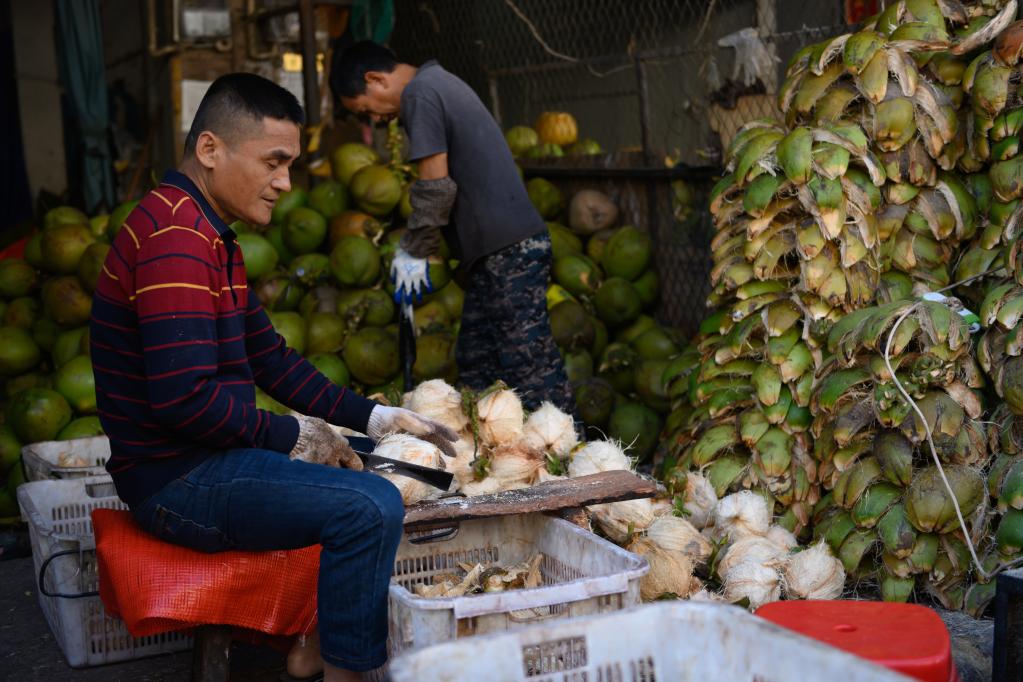 Galeria: mercado de frutas em Haikou, Hainan