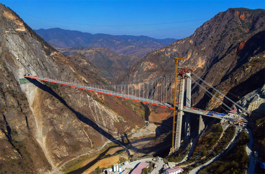 Yunnan: construção da ponte Lvzhijiang é concluída 