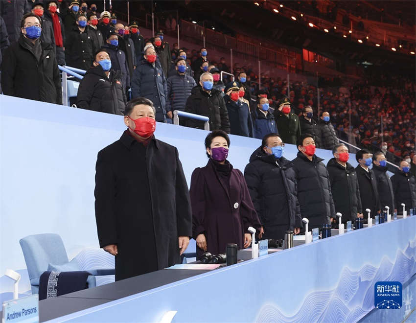 Xi Jinping participa da cerimônia de encerramento dos Jogos Paralímpicos de Inverno de Beijing