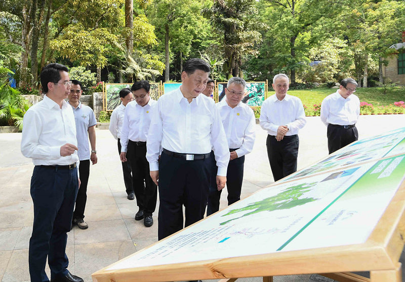 Xi Jinping inspeciona Wuzhishan em Hainan