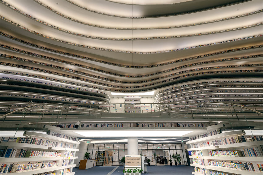 Galeria: biblioteca da nova área de Binhai em Tianjin