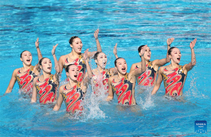 China vence rotina técnica de natação artística no Campeonato Mundial da FINA