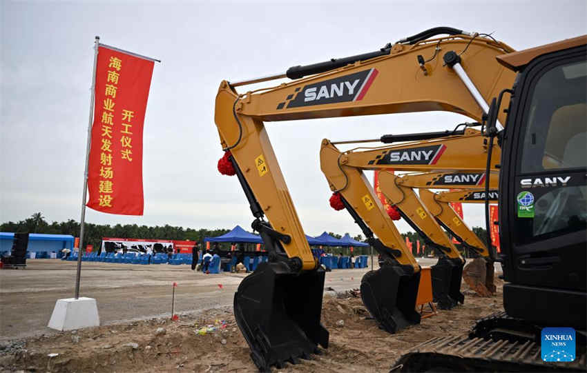 Construção do primeiro campo de lançamentos de espaçonaves comerciais da China começa em Hainan