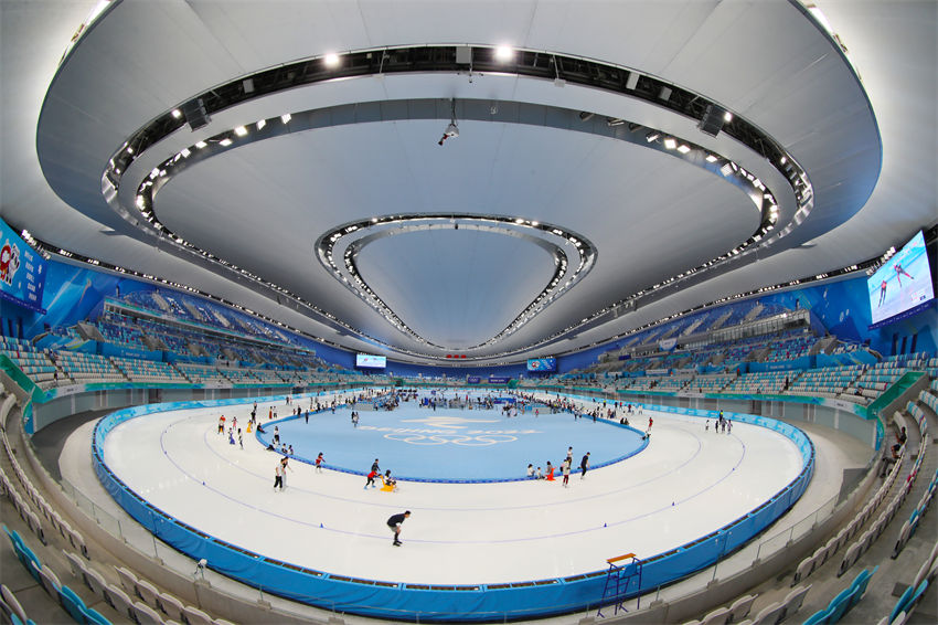 Beijing: Oval Nacional de Patinação de Velocidade está aberto ao público