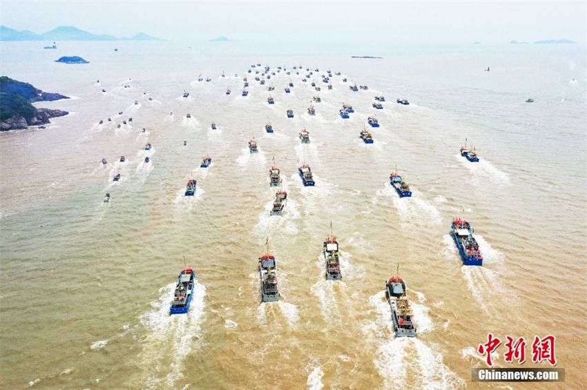 Zhejiang: proibição de pesca marítima no verão é terminada no Mar da China Oriental