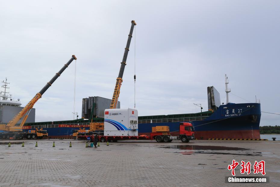 Módulo de laboratório Mengtian chega ao local de lançamento de Wenchang