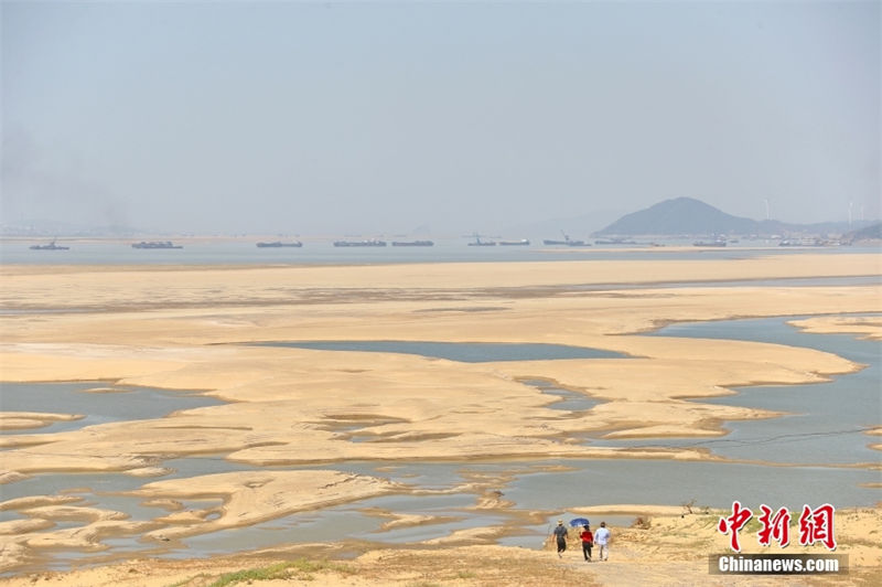 China: maior lago de água doce registra nível de água extremamente baixo