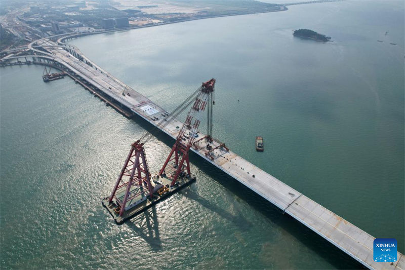 Fujian: ponte Xiang'an de 12 km completa fechamento