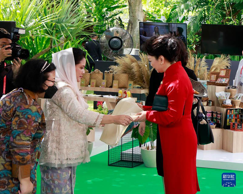 Peng Liyuan participa de evento para cônjuges de líderes do G20