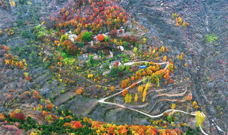 Hebei: bela paisagem nas montanhas Taihang 