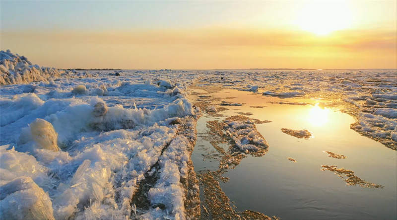 Rio Heilongjiang entra no período de “gelo flutuante”