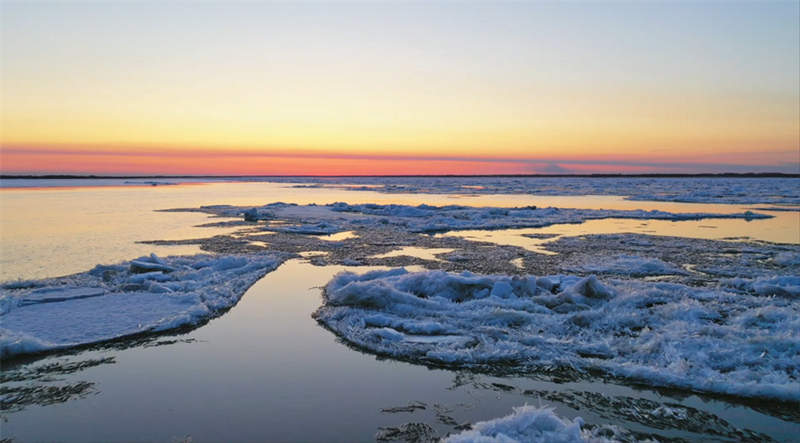 Rio Heilongjiang entra no período de “gelo flutuante”