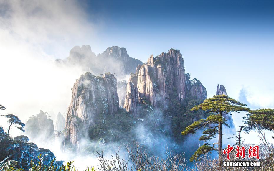 Galeria: bela paisagem de geada na montanha Sanqing no leste da China