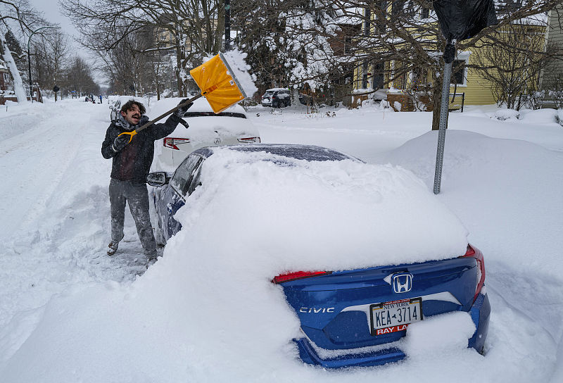 Tempestade de inverno atinge os Estados Unidos