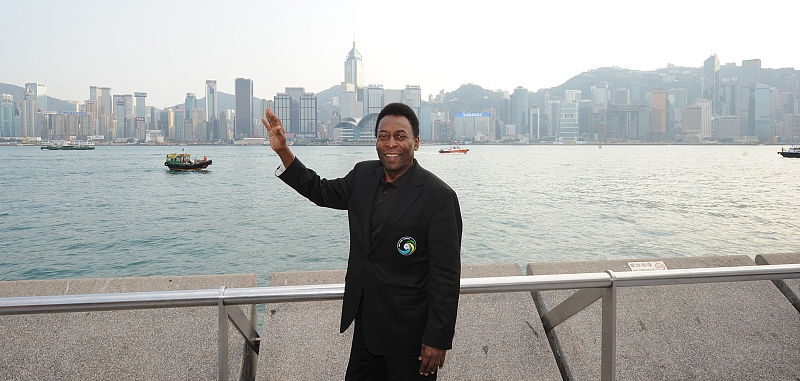 Pelé visitou a China várias vezes durante sua vida