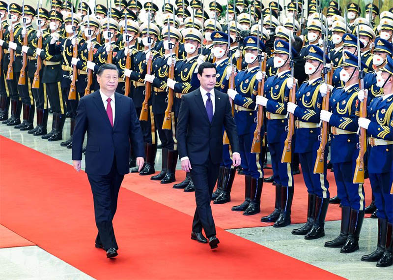 Presidentes chinês e turcomano mantêm conversas, elevando os laços para parceria estratégica abrangente