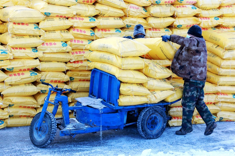 Agricultores estão ocupados preparando lavra de primavera no nordeste da China