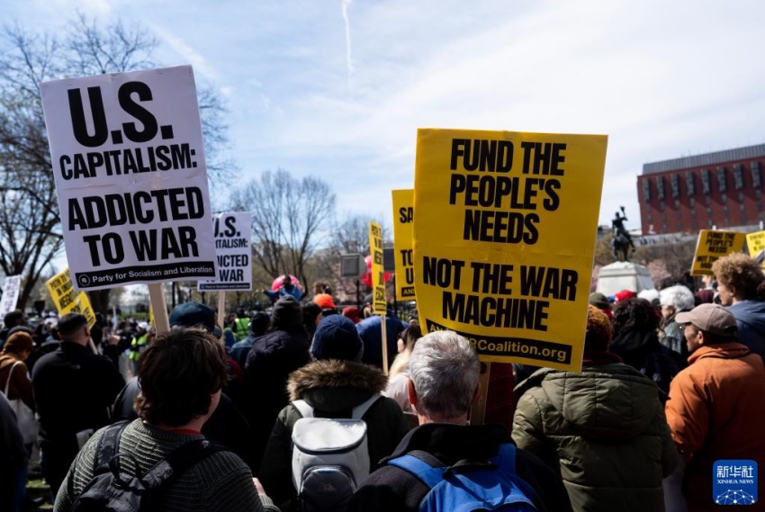 Galeria: manifestação antiguerra em Washington